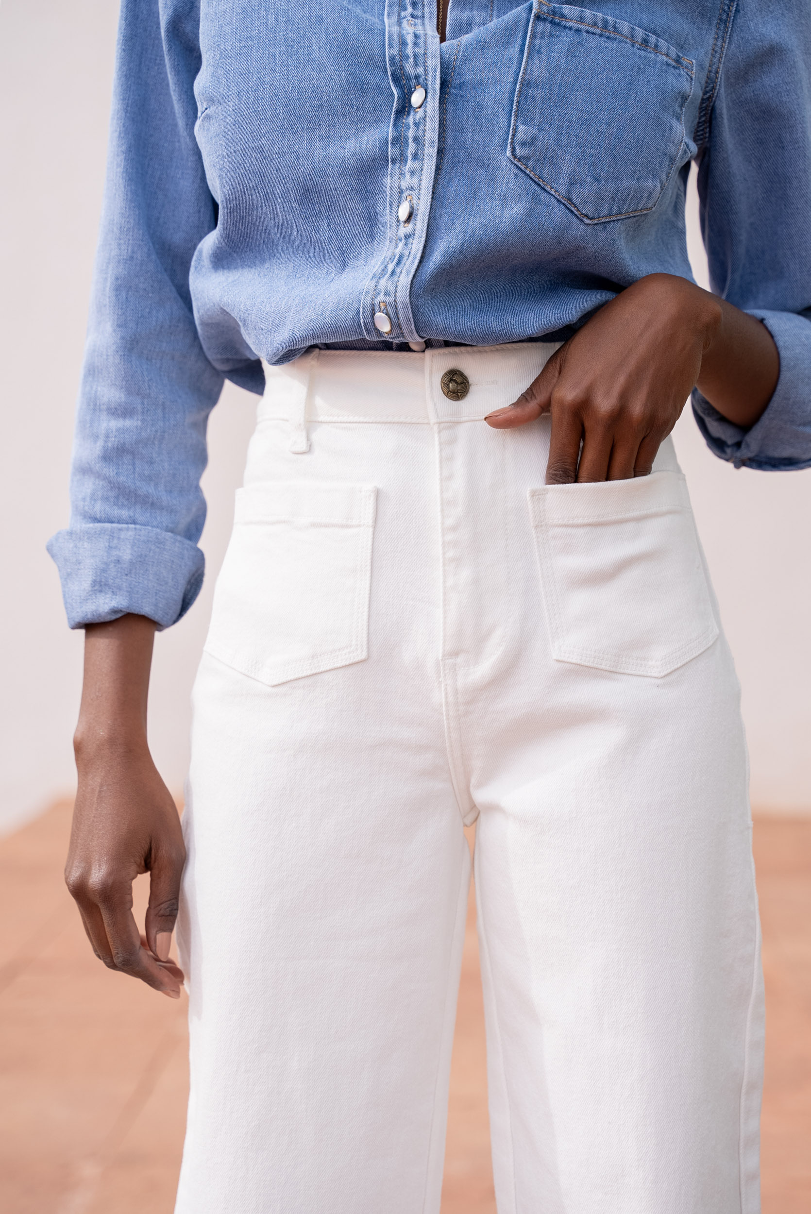 Image Gaspard jeans wit