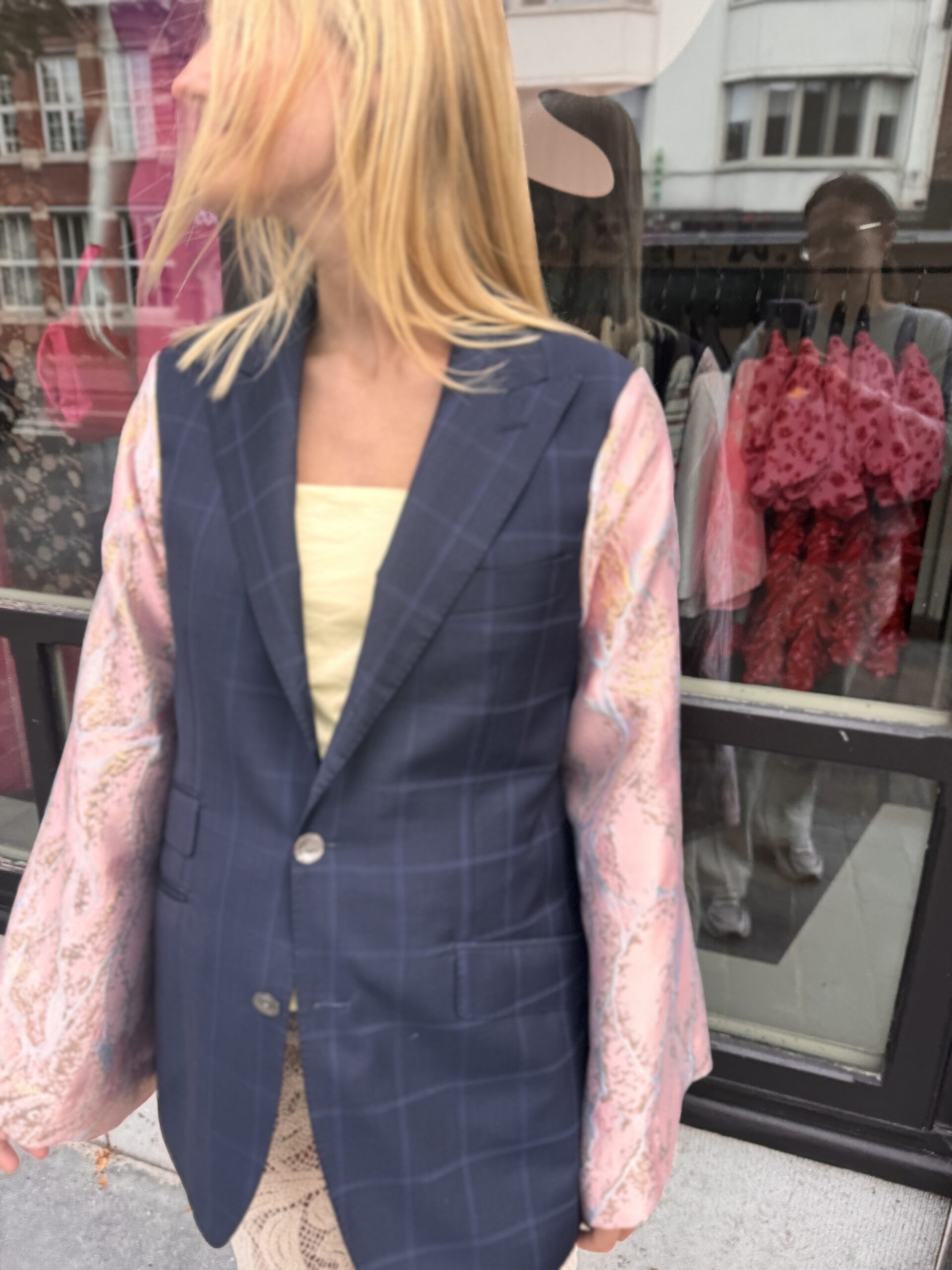 Image Renée blazer blauw/roze M